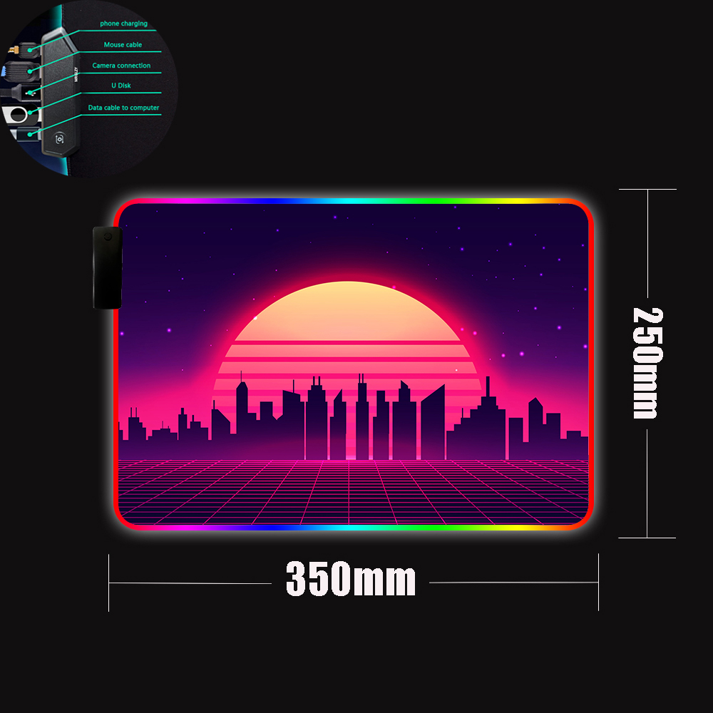 Retro Gaming Mouse Pad LED Lig - Retro Gaming Hub 评论和价格