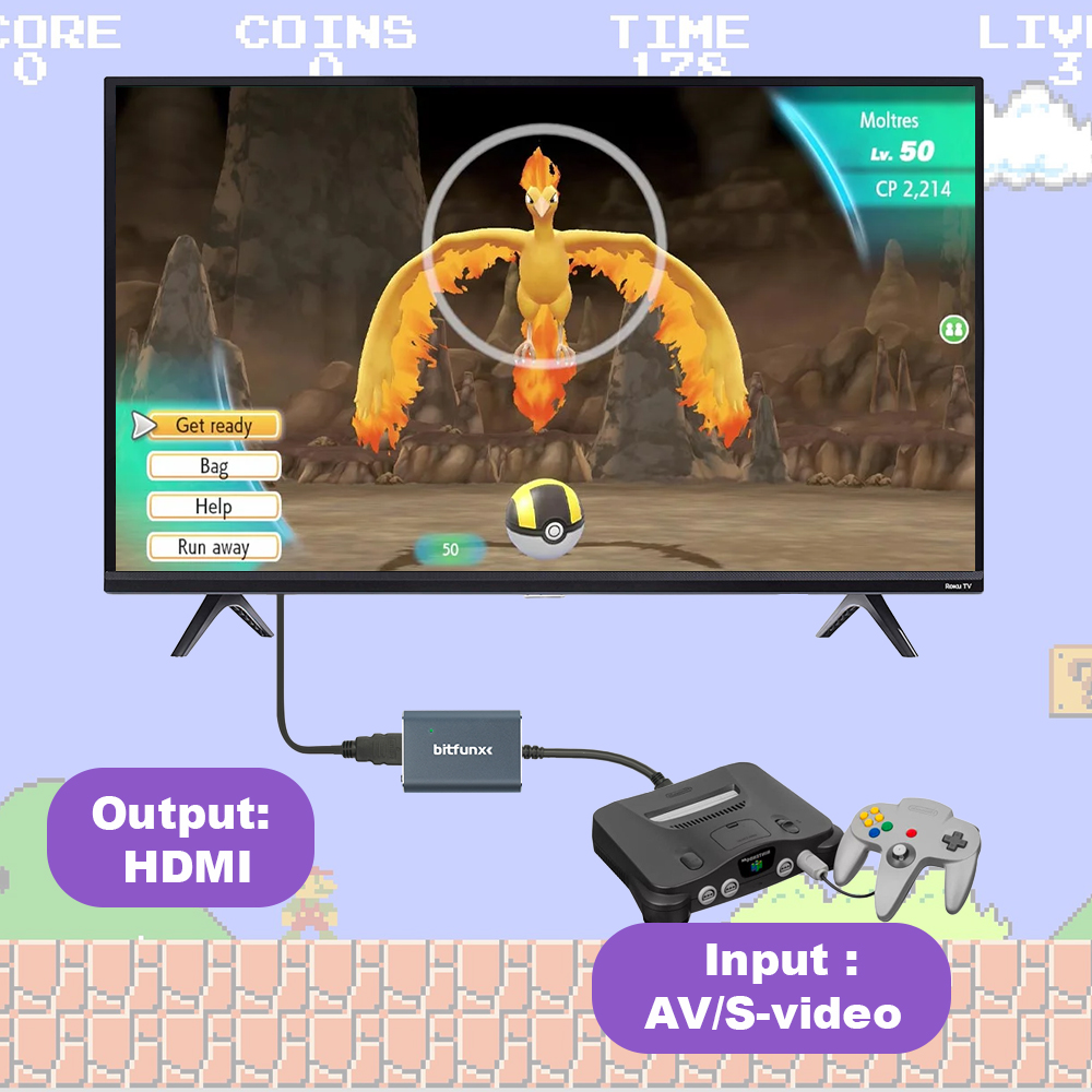 Bitfunx 720P Svideo / AV To HD - Retro Gaming Hub 评论和价格