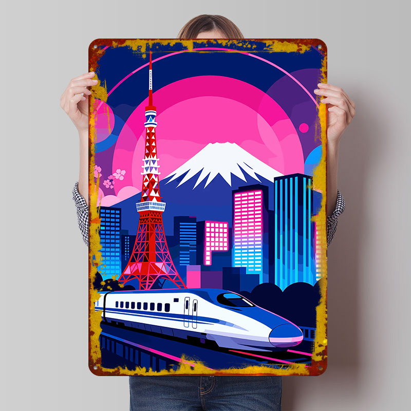 Tokyo Cityscape With Bullet Tr - Retro Gaming Tokyo 评论和价格
