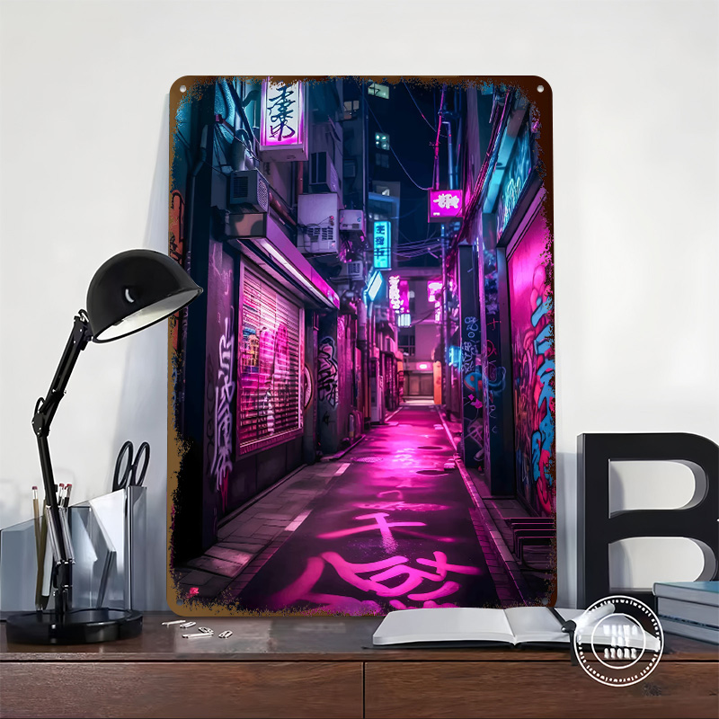 Neon Tokyo Nights Printed Post - Retro Gaming Tokyo 评论和价格