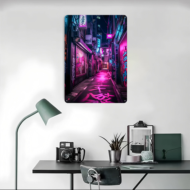 Neon Tokyo Nights Printed Post - Retro Gaming Tokyo 评论和价格