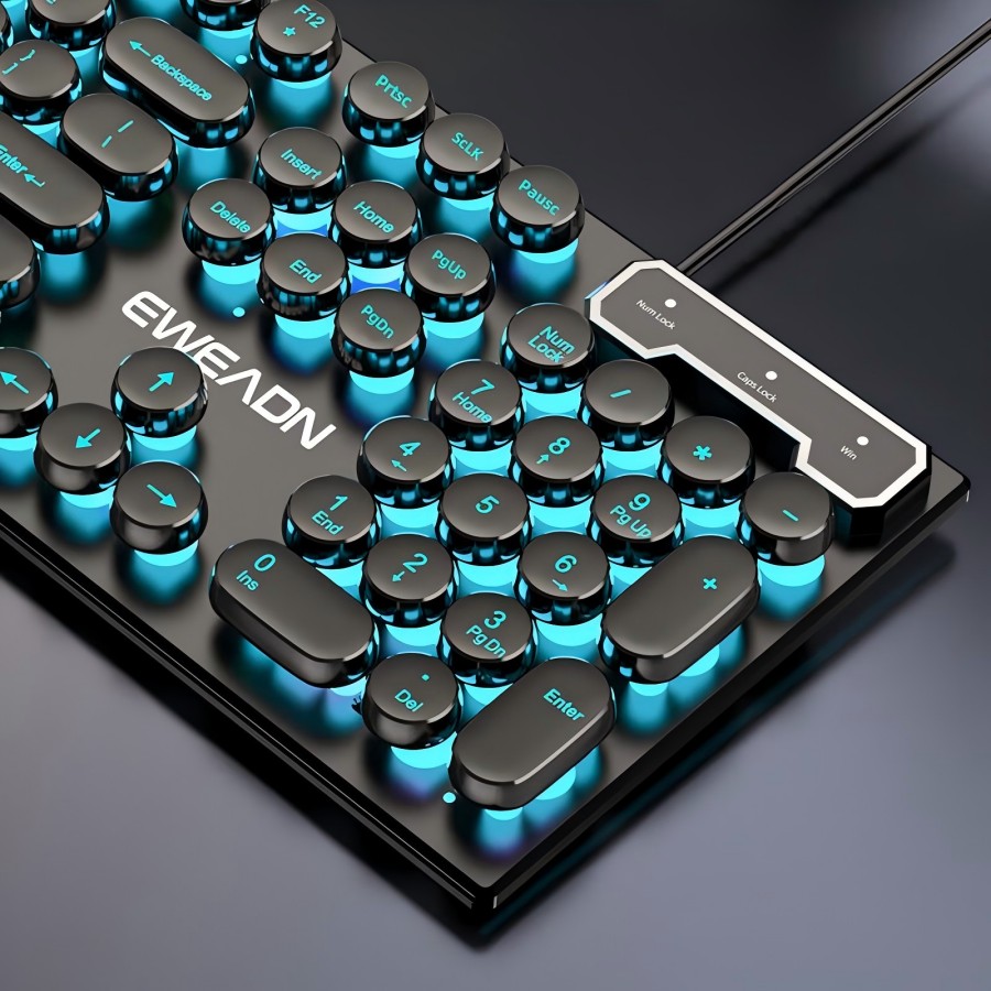 EWEADN Typewriter Gaming Keybo - Retro Gaming Setup 评论和价格