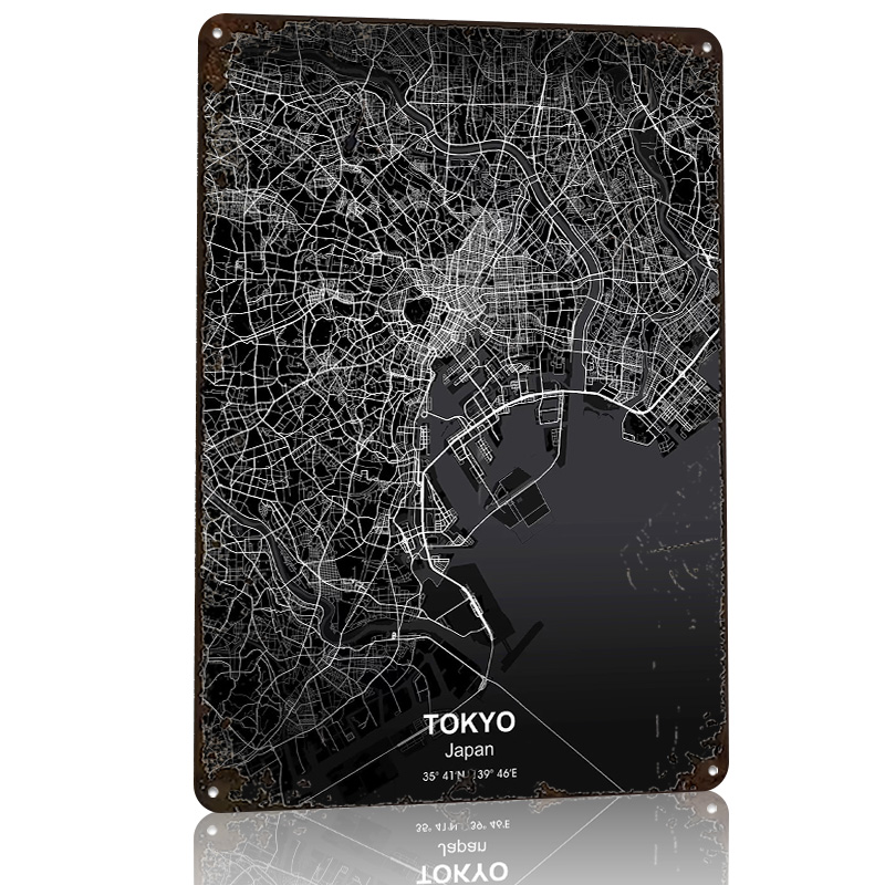 Tokyo City Map 3D Printed Text - Retro Gaming Tokyo 评论和价格