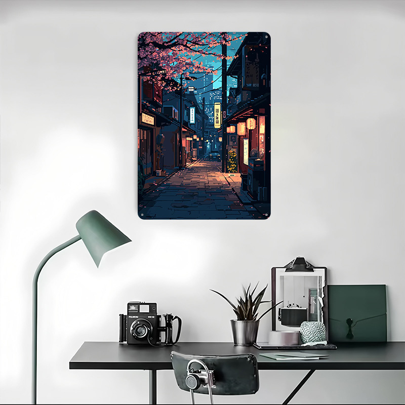Tokyo Japan Pixel Art Tin Plaq - Retro Gaming Tokyo 评论和价格