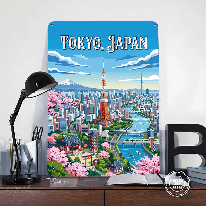 Tokyo Cityscape With Cherry Bl - Retro Gaming Tokyo 评论和价格