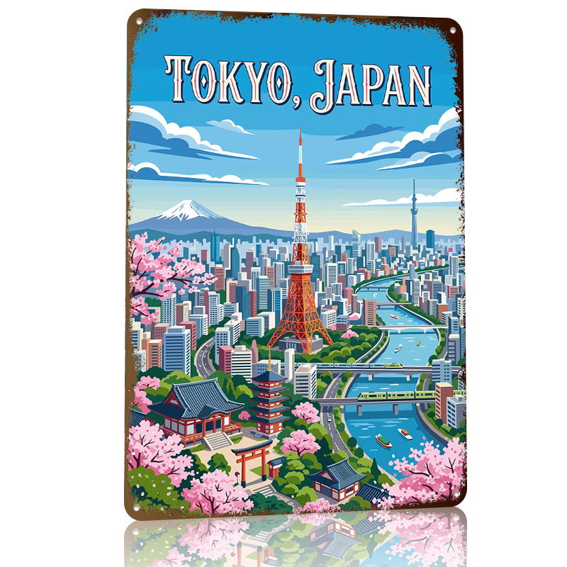 Tokyo Cityscape With Cherry Bl - Retro Gaming Tokyo 评论和价格