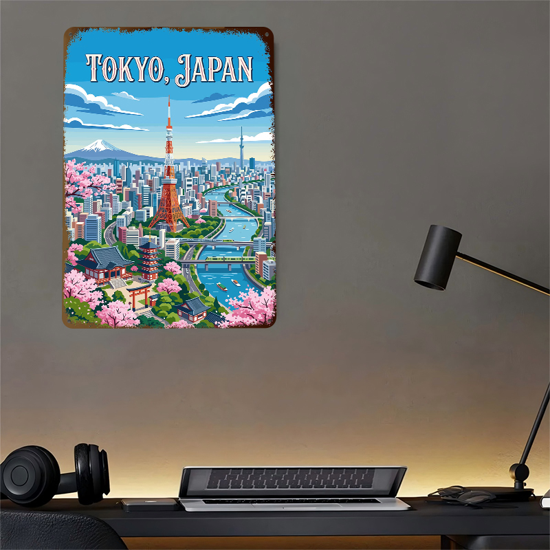 Tokyo Cityscape With Cherry Bl - Retro Gaming Tokyo 评论和价格
