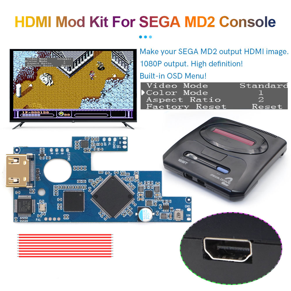 Hispeedido SEGA MD2 HDMI For S - Retro Gaming Cable 评论和价格