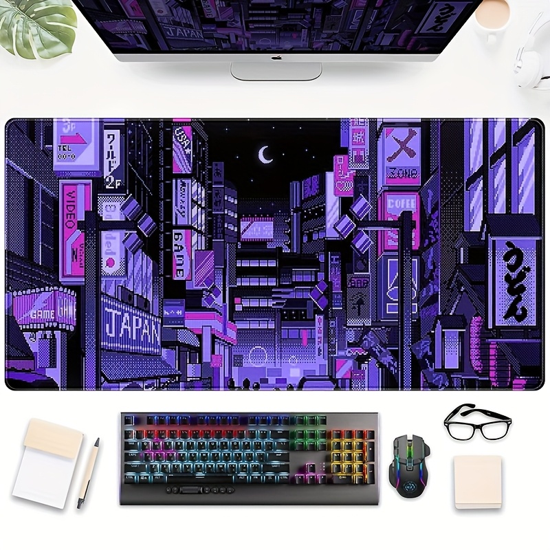 XXL Tokyo Street Desk Mat,Vibr - Retro Gaming Tokyo 评论和价格