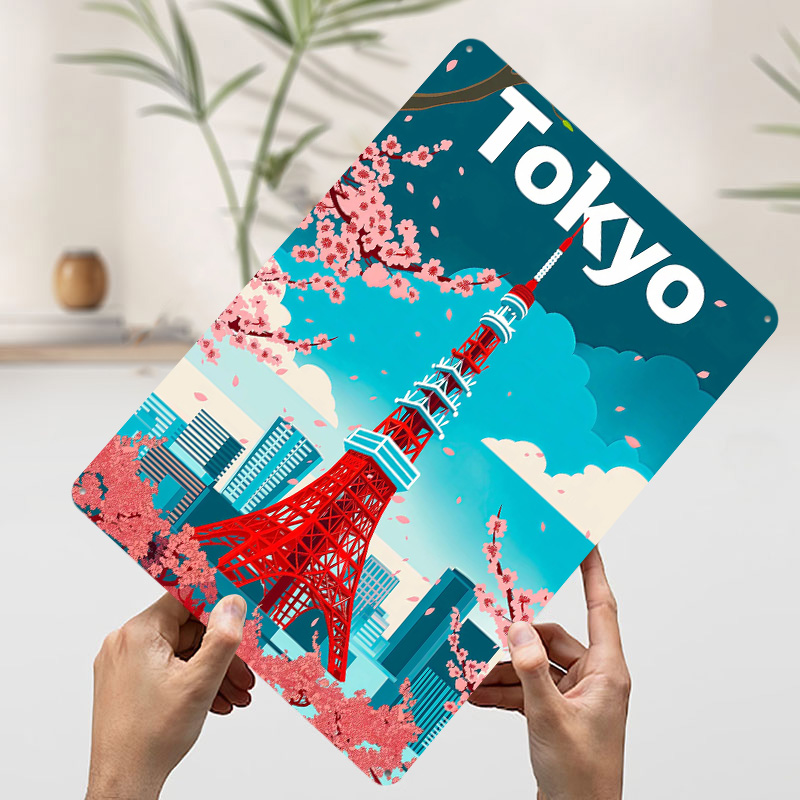 Tokyo Travel Tinplate Poster C - Retro Gaming Tokyo 评论和价格