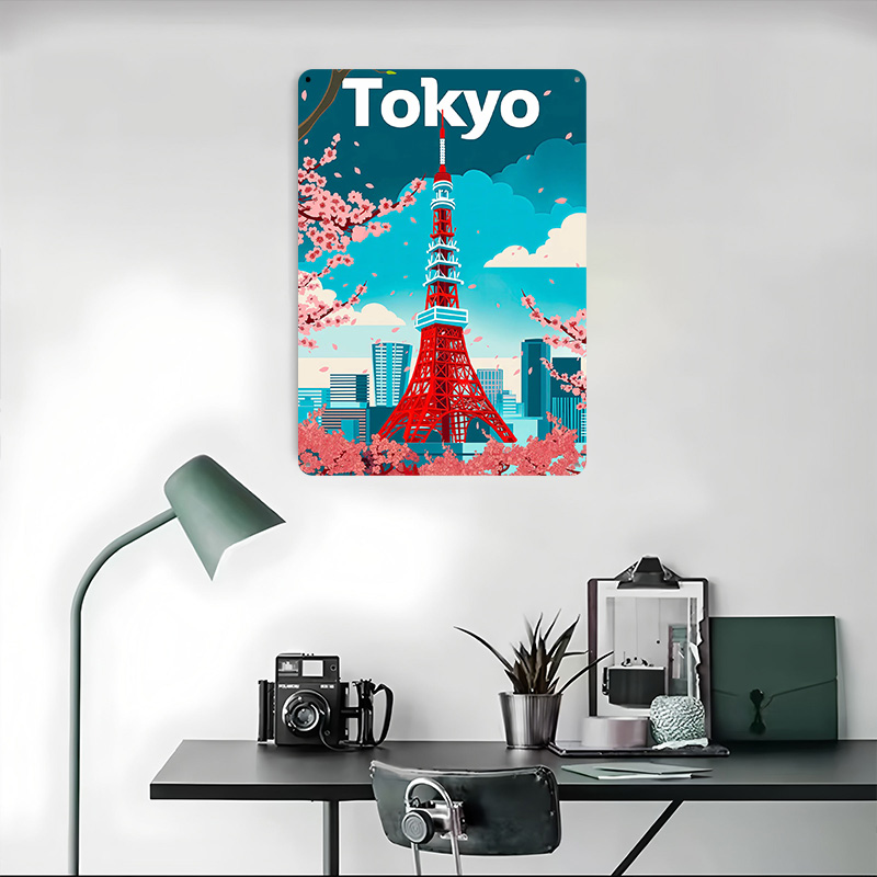 Tokyo Travel Tinplate Poster C - Retro Gaming Tokyo 评论和价格
