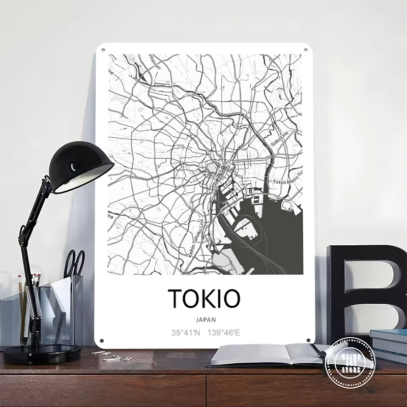 Tokyo City Map Printed Poster  - Retro Gaming Tokyo 评论和价格