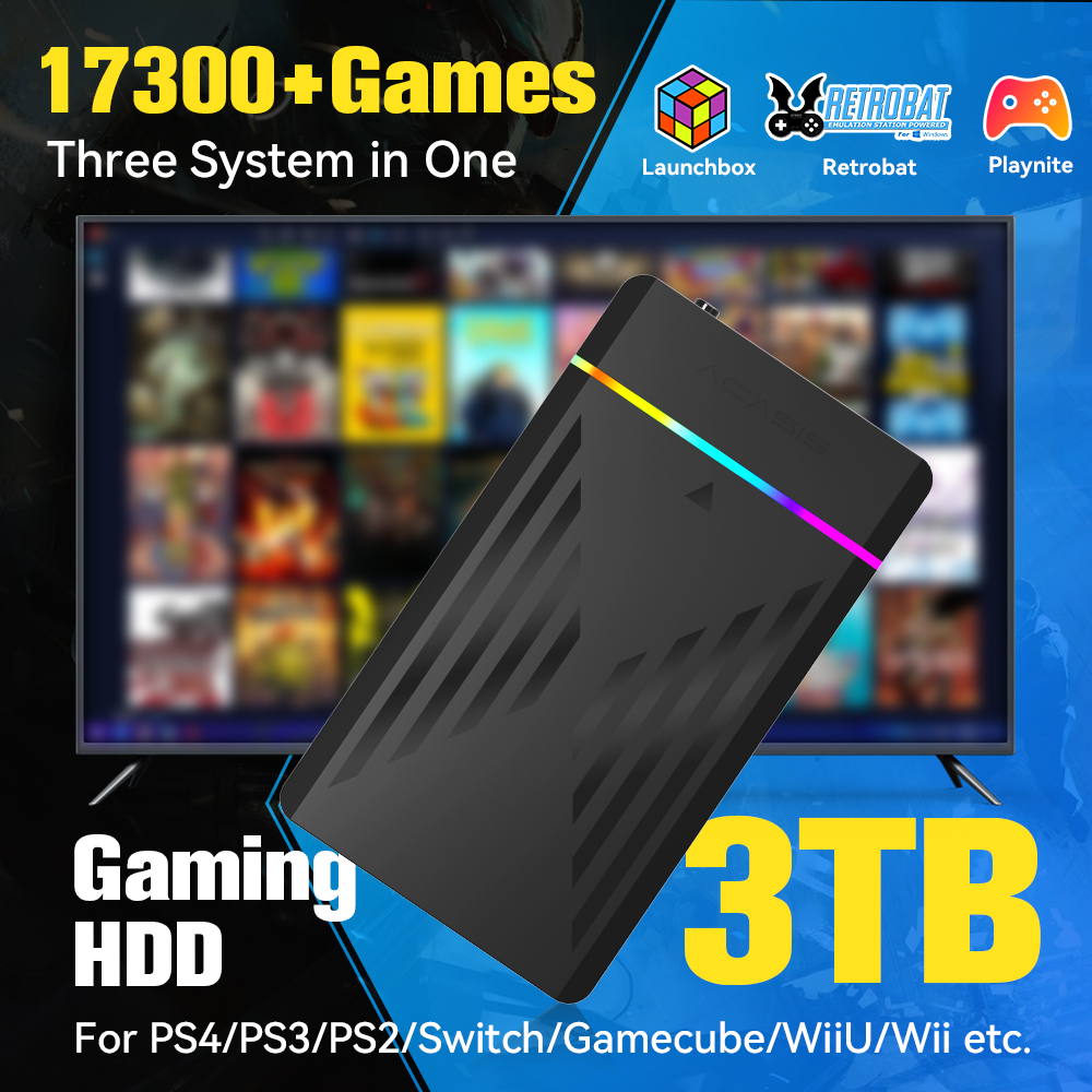 3TB Portable Gaming HDD Launch - Retro Gaming Device 评论和价格